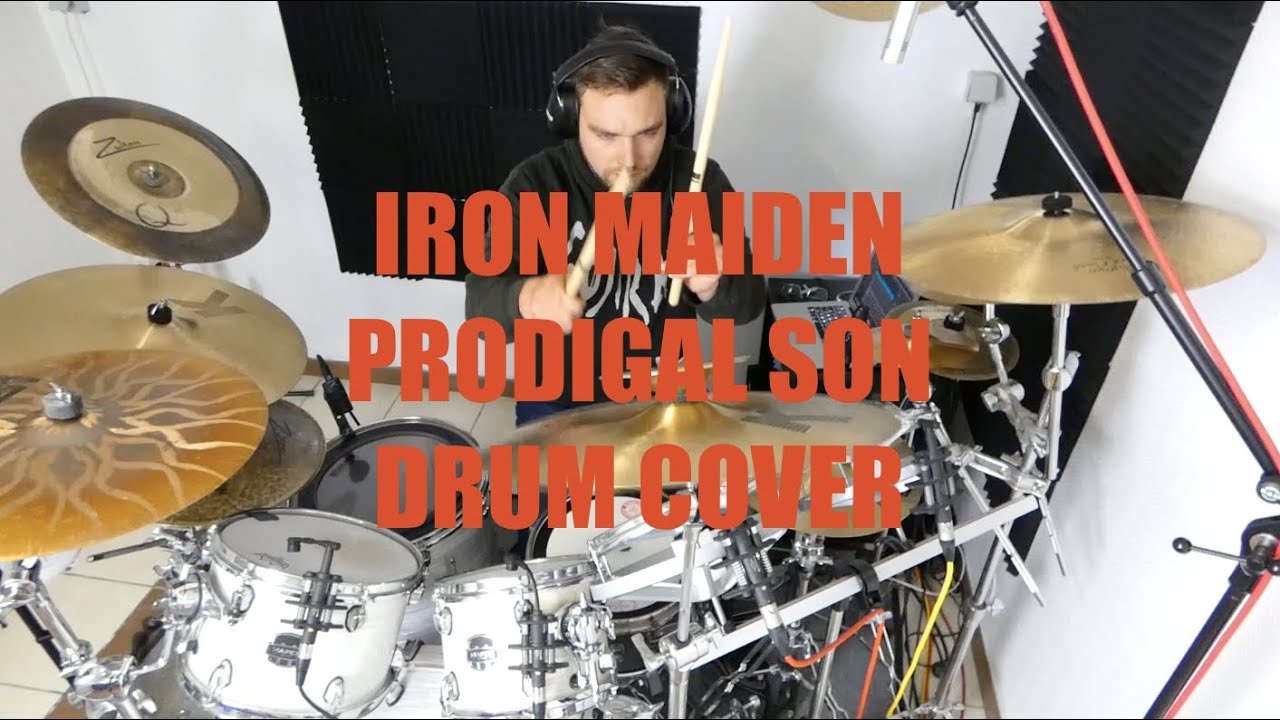 IRON MAIDEN - PRODIGAL SON DRUM COVER IMPROVISATION first take