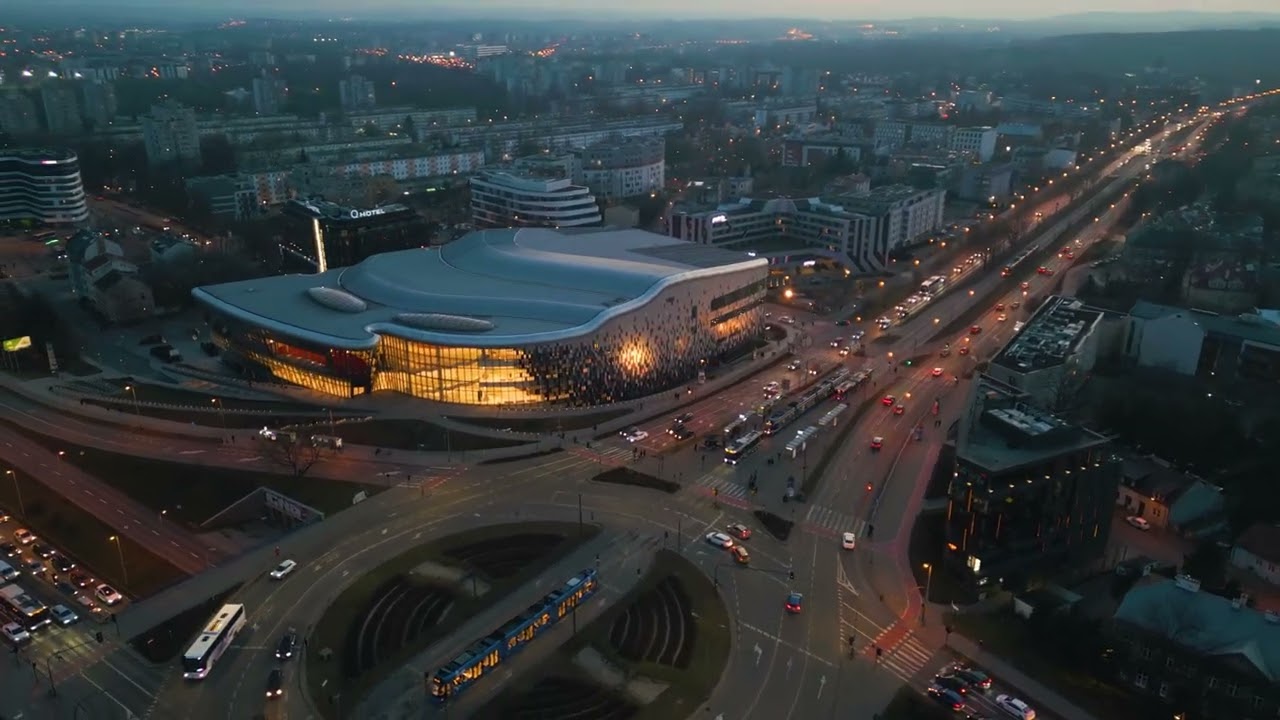Centrum Konferencyjne ICE Krak&oacute;w z drona 4K
