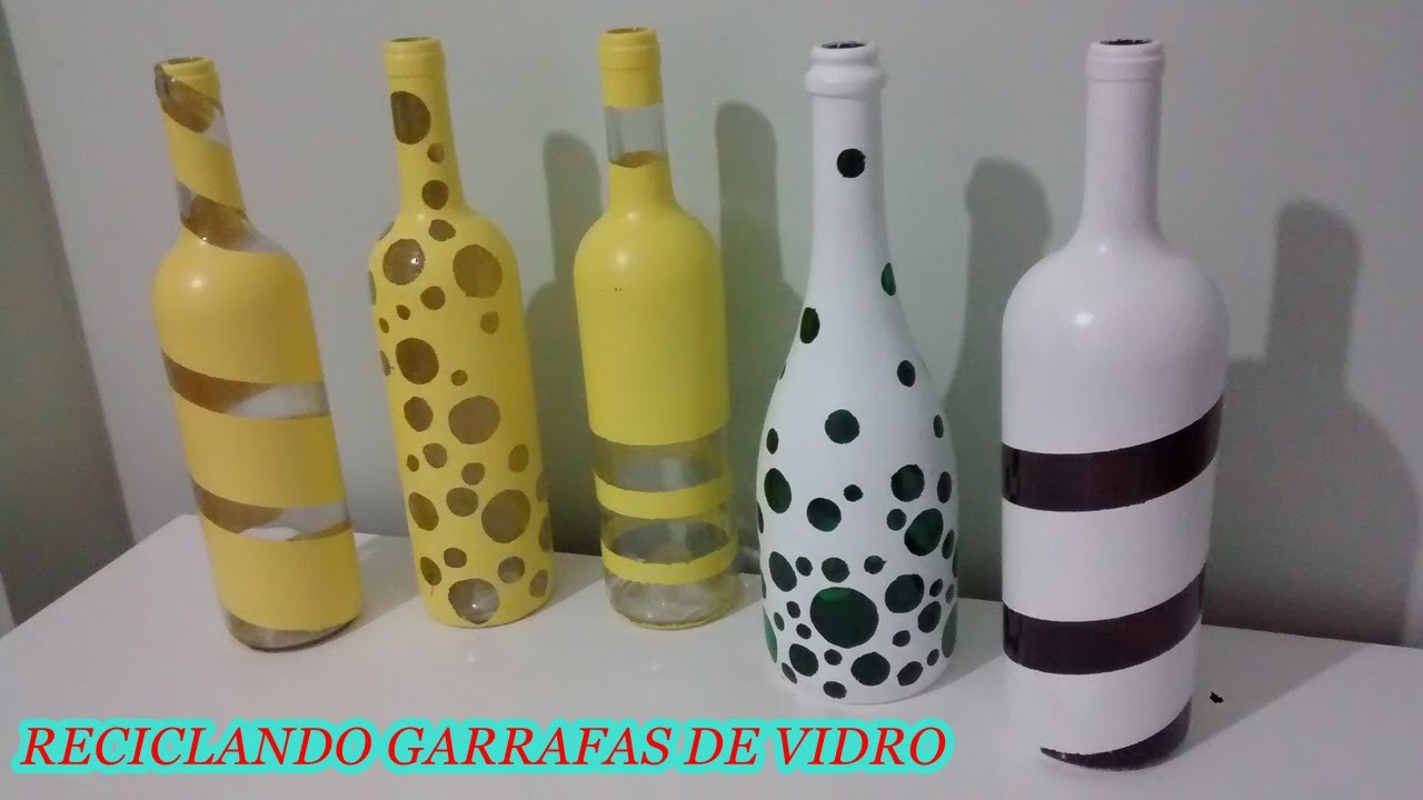 Faça você mesma - Reciclando garrafas de vidro para decorar a casa!