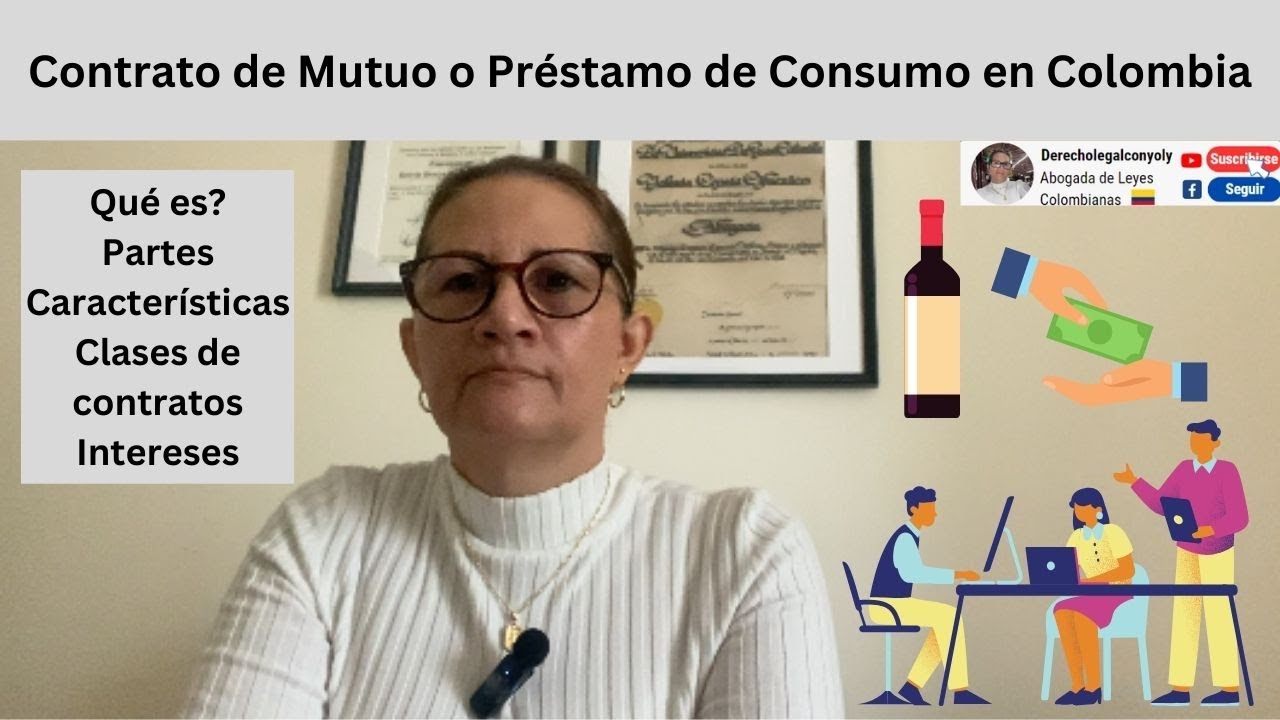 Contrato de Mutuo o Préstamo de Consumo  en Colombia.