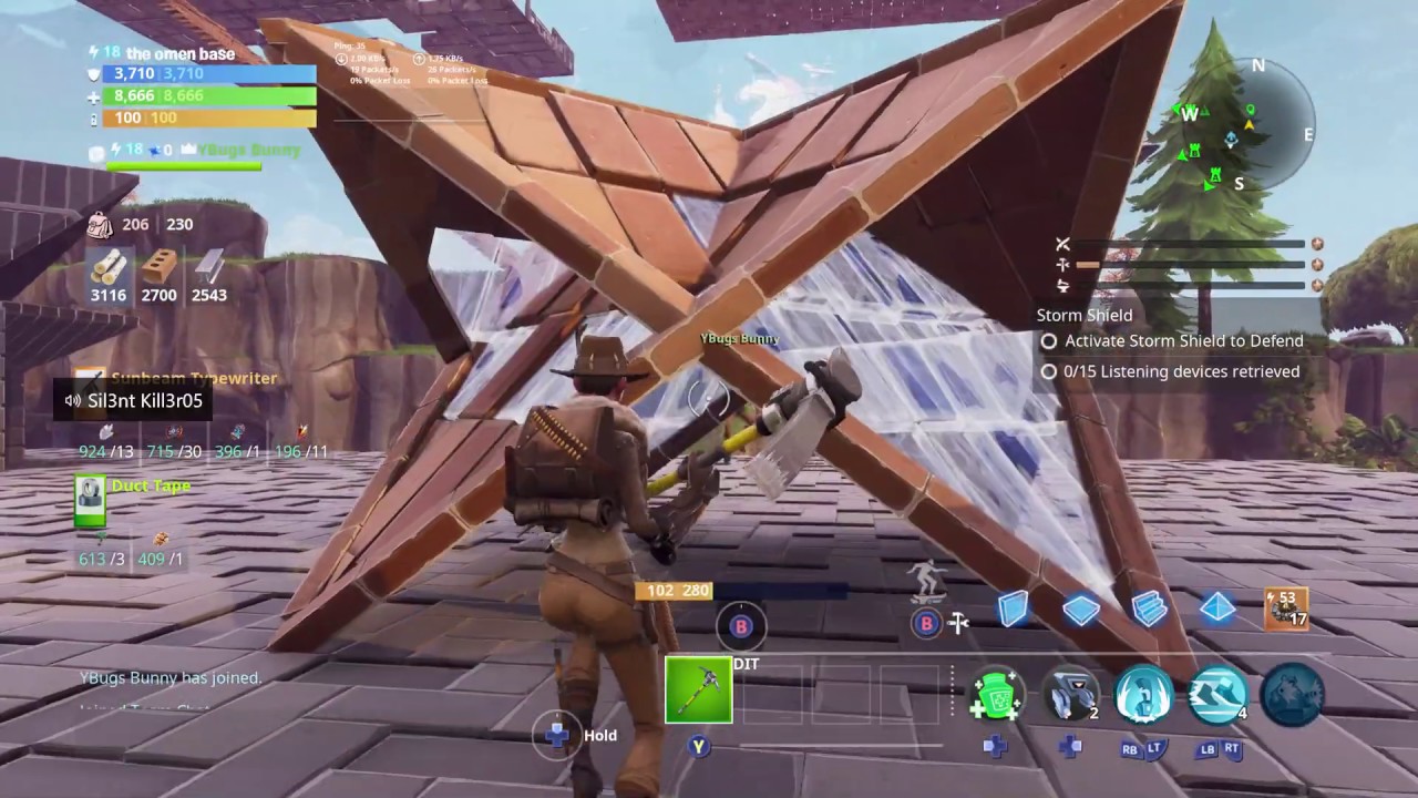 Fortnite Save The World Infinite Campfire And Double Wall/Pyramid Glitch!!!!