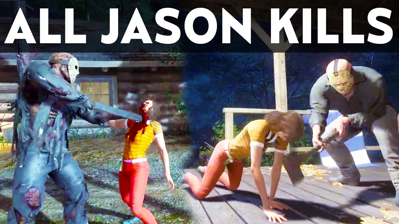 FRIDAY THE 13TH GAME ALL JASON VOORHEES KILLS Counselor Deaths Compilation Gameplay