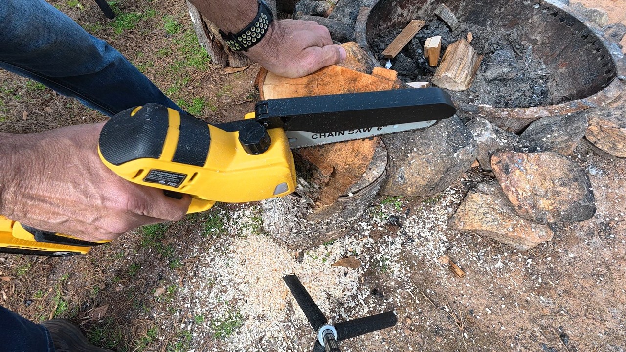 Ecarke Mini Chainsaw for Dewalt 20v Battery (Testing/Review)