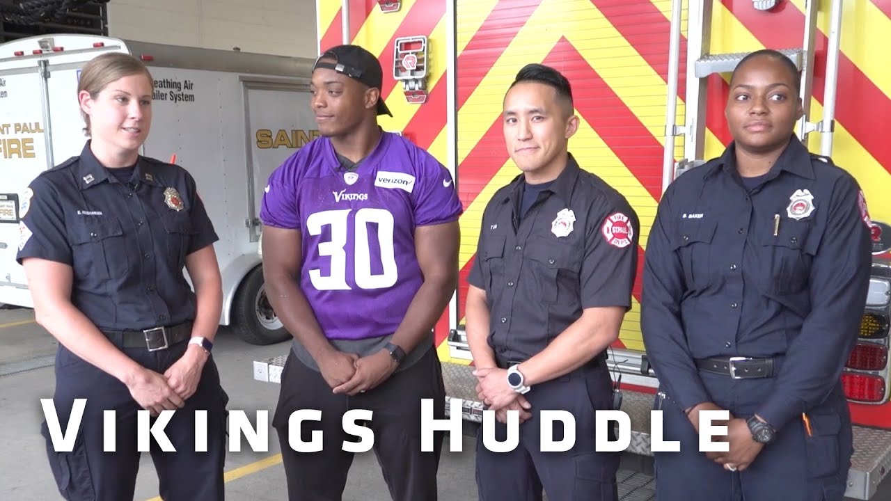 CJ Ham Visits the St. Paul Fire Department