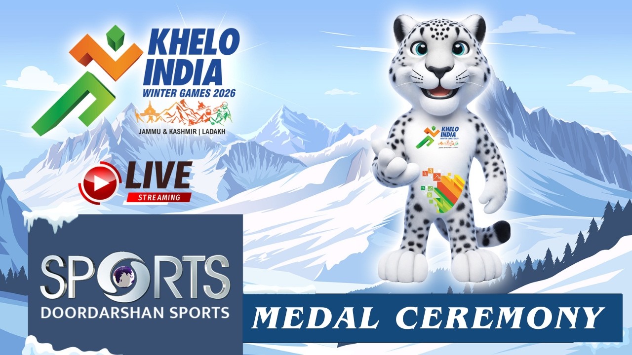 LIVE - Medal Ceremony - Khelo India Winter Games 2026, Gulmarg | Doordarshan Sports