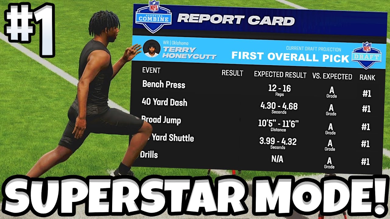 MADDEN 24 Superstar Mode | Player Creation and The NEW NFL Combine!
