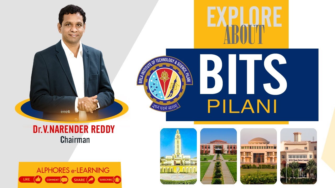 Всё, что вам нужно знать о BITS Pilani | Подробный сеанс от доктора В. Нарендера Редди Сэра
