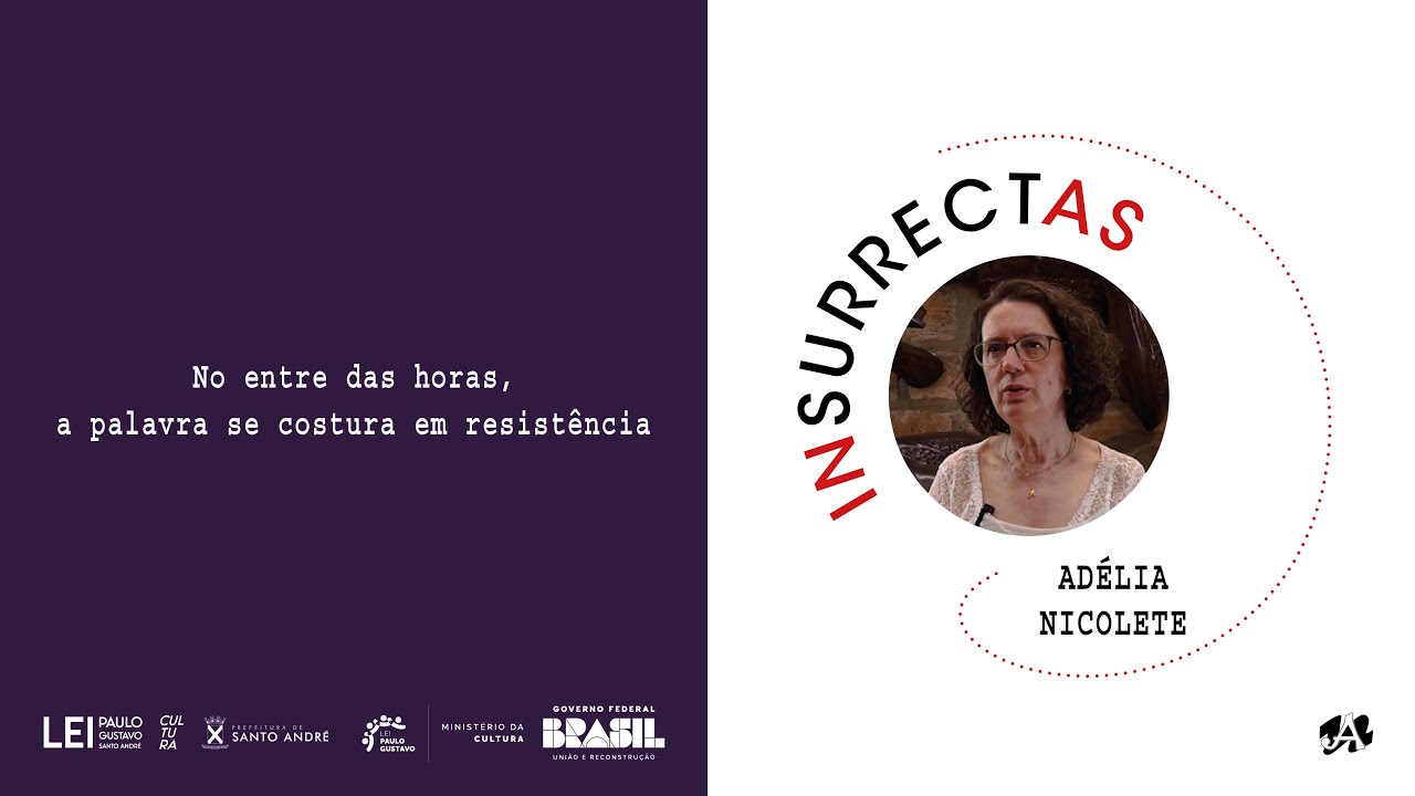 INSURRECTAS - AD&Eacute;LIA NICOLETE: No entre das horas, a palavra se costura em resist&ecirc;ncia