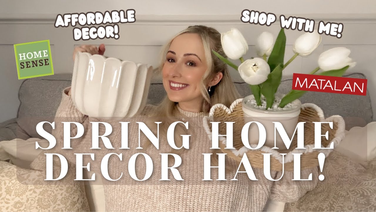 SPRING 2025 HOME DECOR HAUL! Affordable bargains | Matalan | Home sense | Vlog Shop with me styling