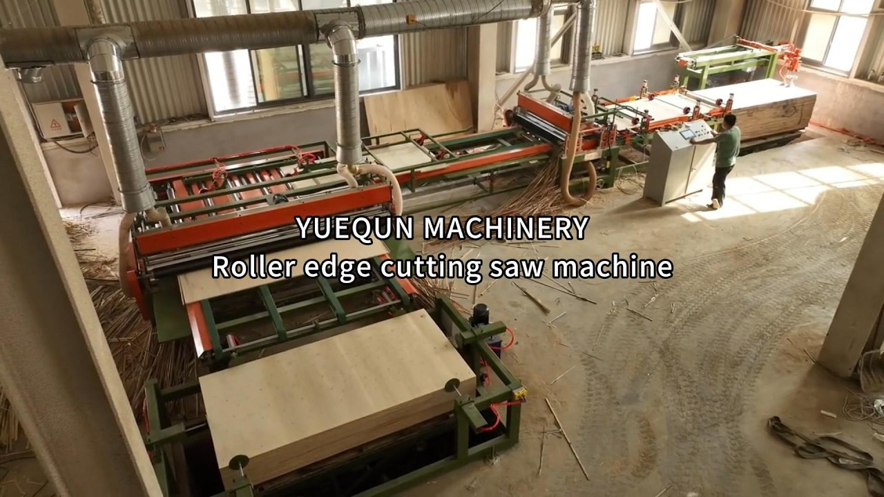 Roller type edge cutting saw machine. High production capacity #rollersawmachine #edgecuttingmachine