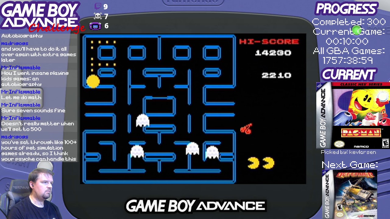 Classic NES Series - Pac-Man (GBA Challenge #301) (Let's Play)