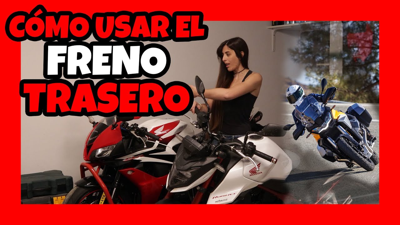 Cómo usar el FRENO TRASERO en MOTO