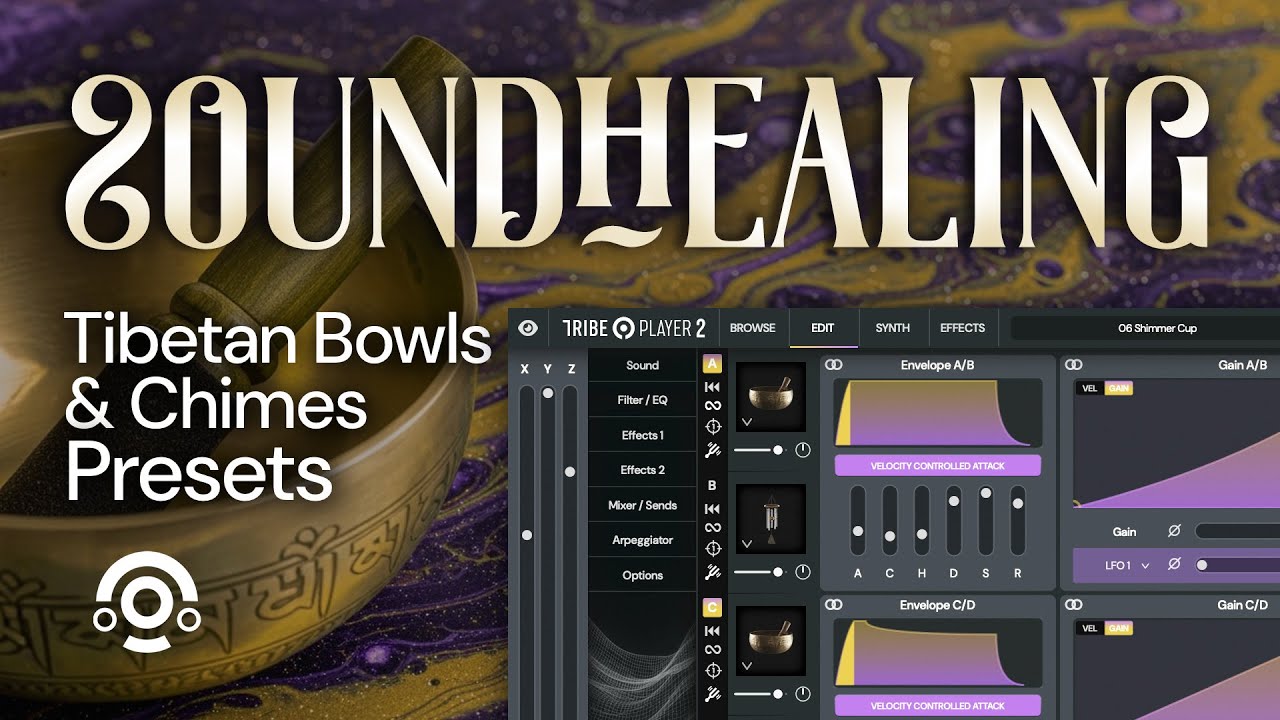 Sound Healing VST: Singing Bowls & Wind Chimes Preset Walkthrough Healing Resonance & Airy Textures