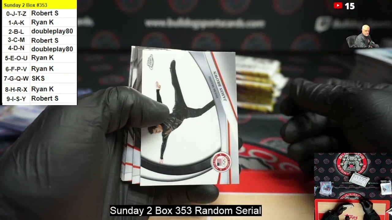 Sunday 2 Box #353   Random Serial
