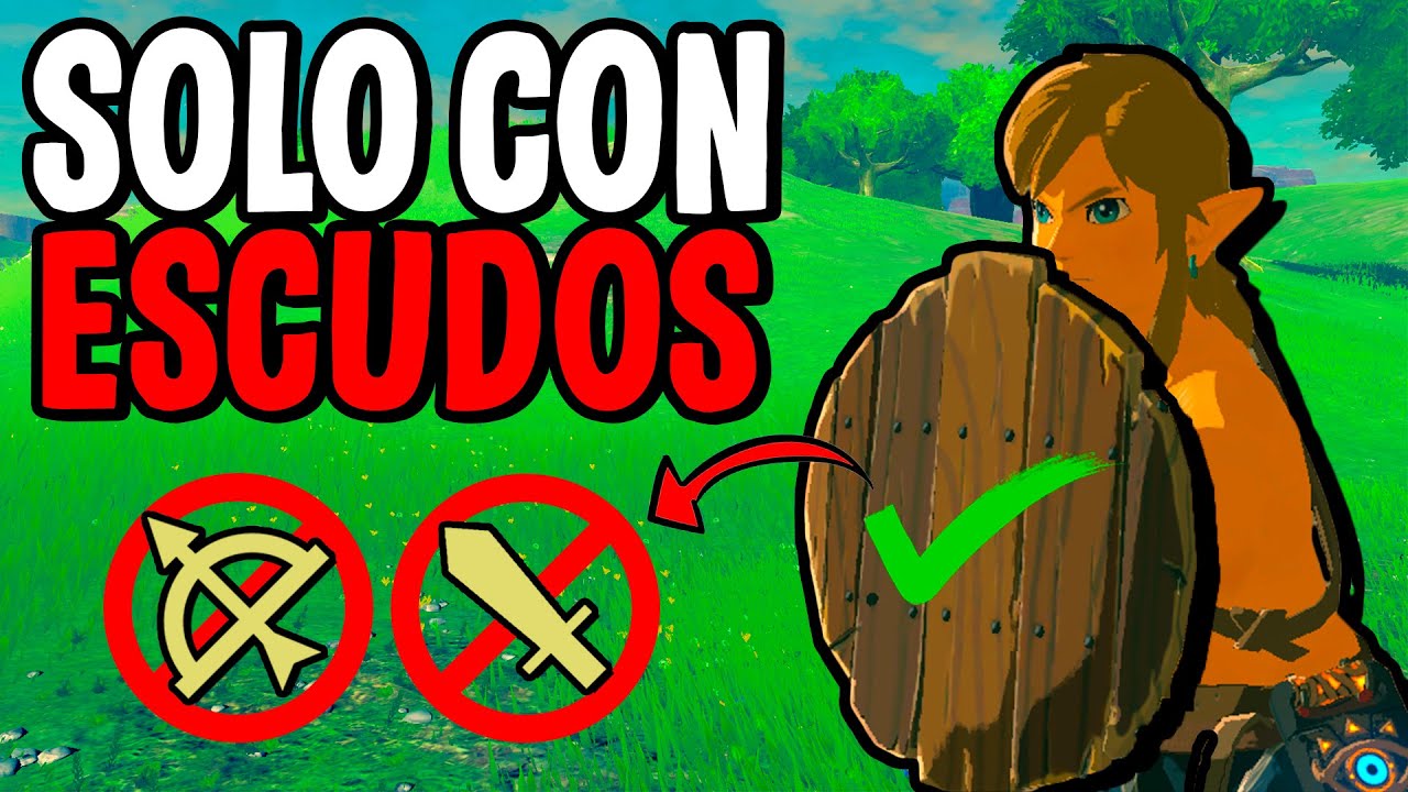 ¿Es posible completar Zelda BOTW utilizando sólo ESCUDOS? (Reto sin armas)