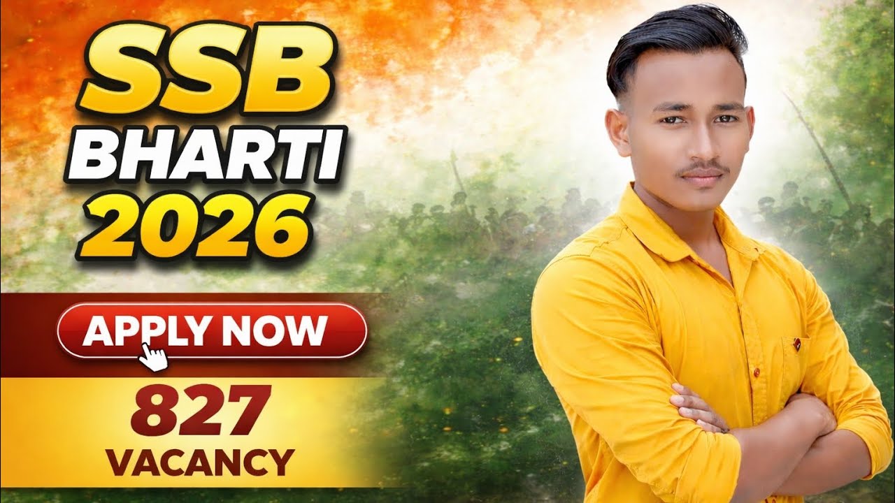 SSB Recruitment 2026 💥 827 Vacancy | 10वीं पास Govt Job | Driver & Tradesman Full Details