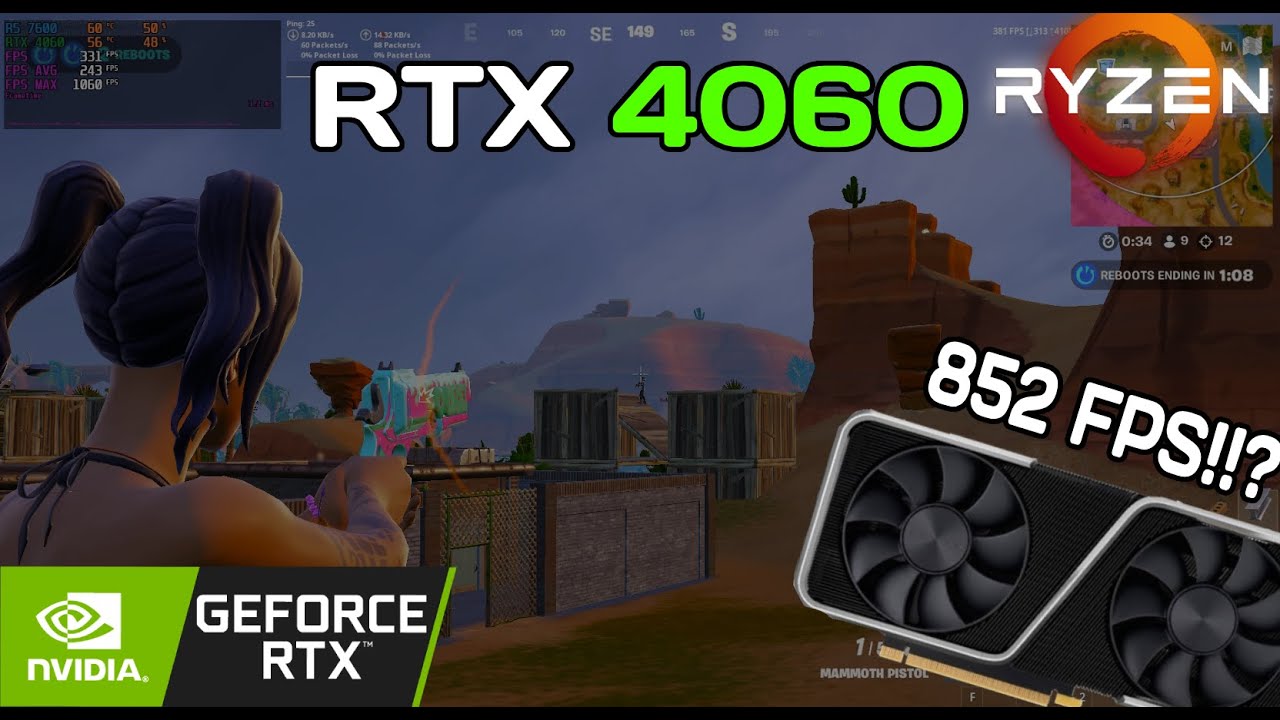 RTX 4060 + Ryzen 5 7600 | Fortnite Performance Mode | Crazy FPS