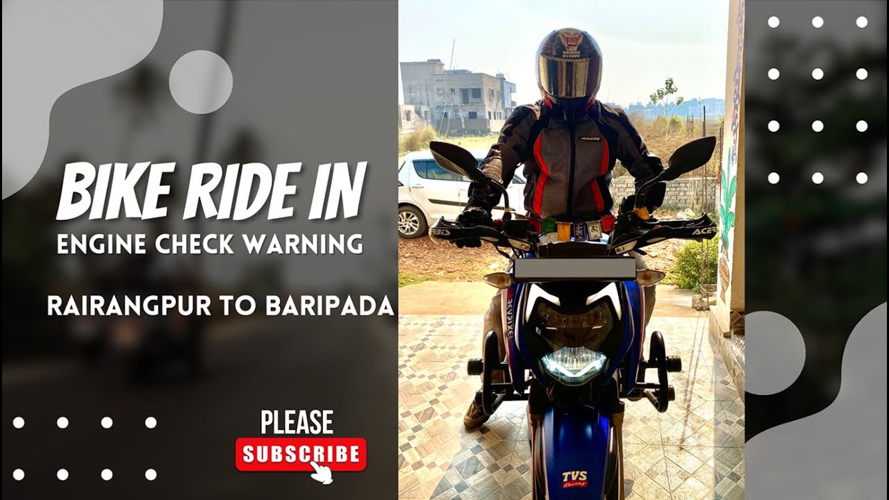 Bike Ride in Engine Check Warning | Rairangpur to Baripada | Vlog38 |