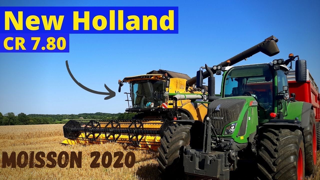 New Holland CR 7.80 à la moisson de blé !