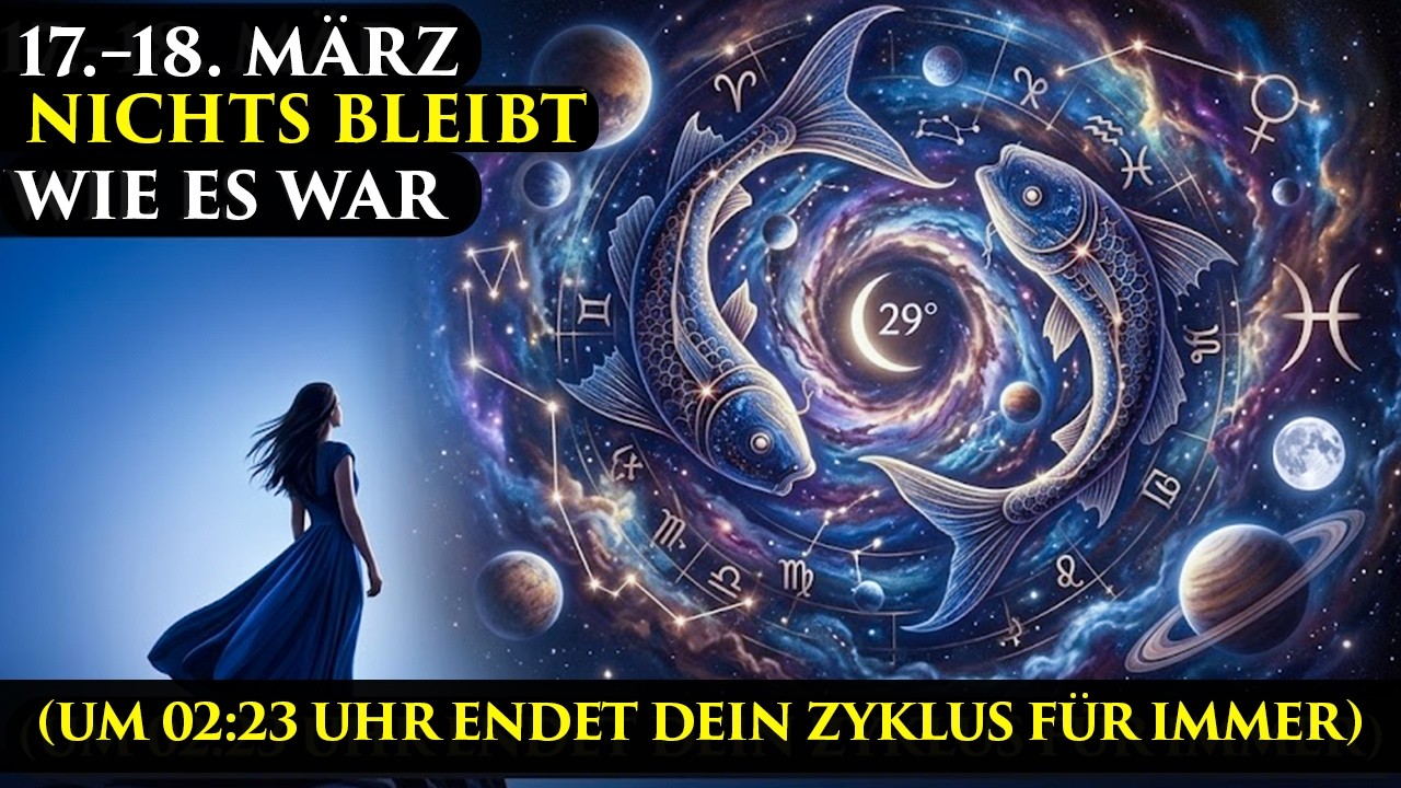 DU MUSST DAS WISSEN! 17.–18. März – Um 02:23 Uhr schließt sich DEIN Zyklus für IMMER