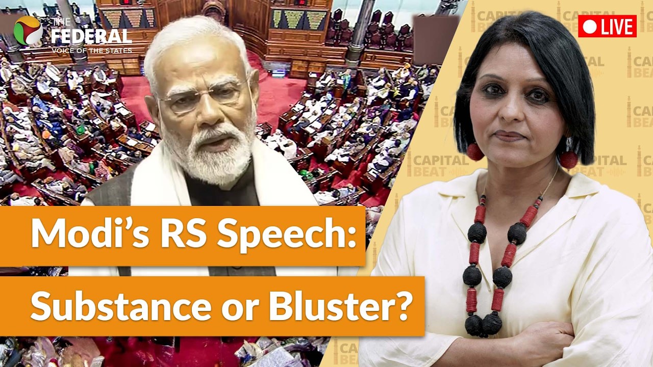 LIVE | Modi defends global trade push, targets Congress in Rajya Sabha | The Federal
