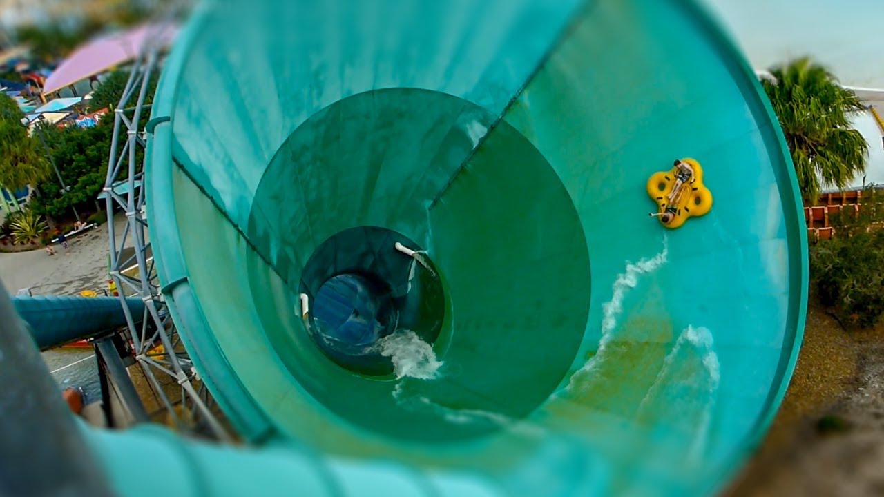 WhiteWater World - The Green Room | Tornado Funnel Waterslide!