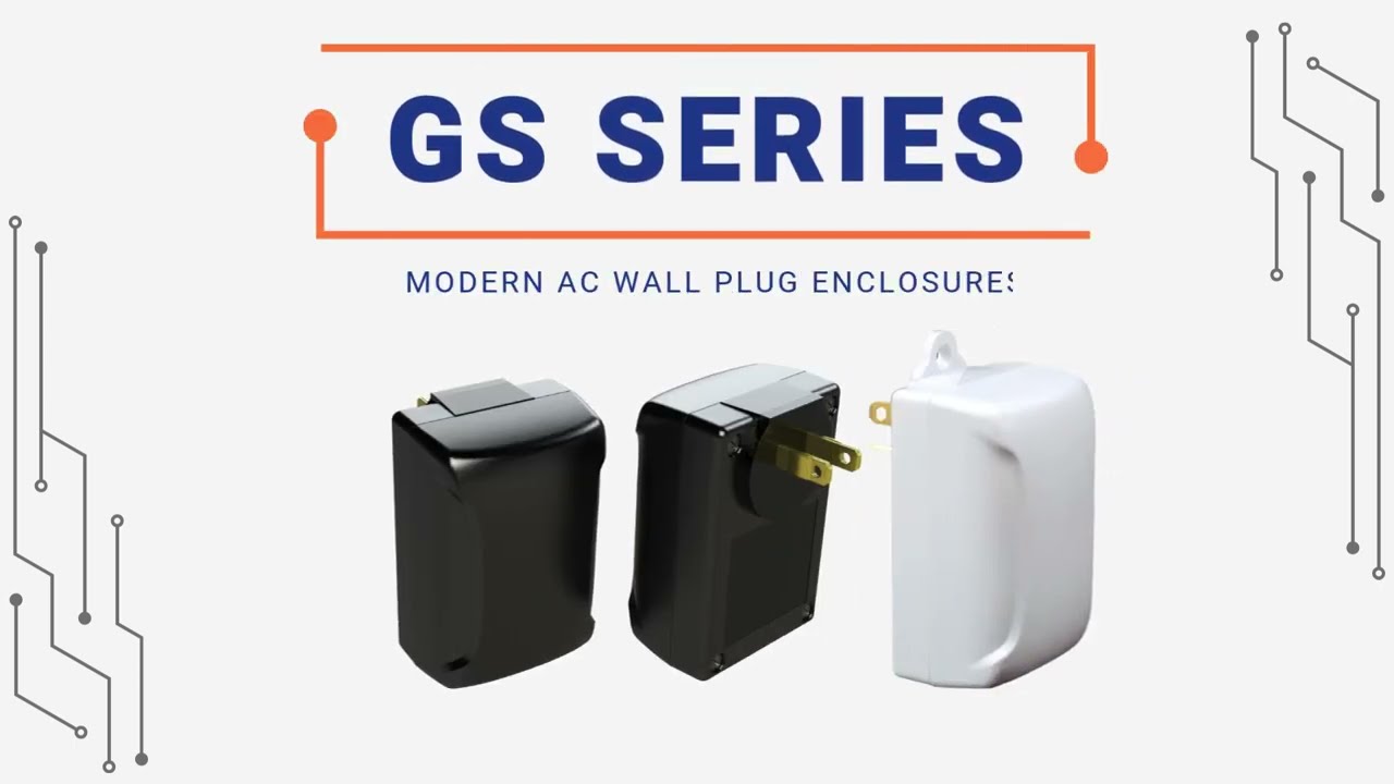 GS Series - Modern AC Wall Plug Enclosures
