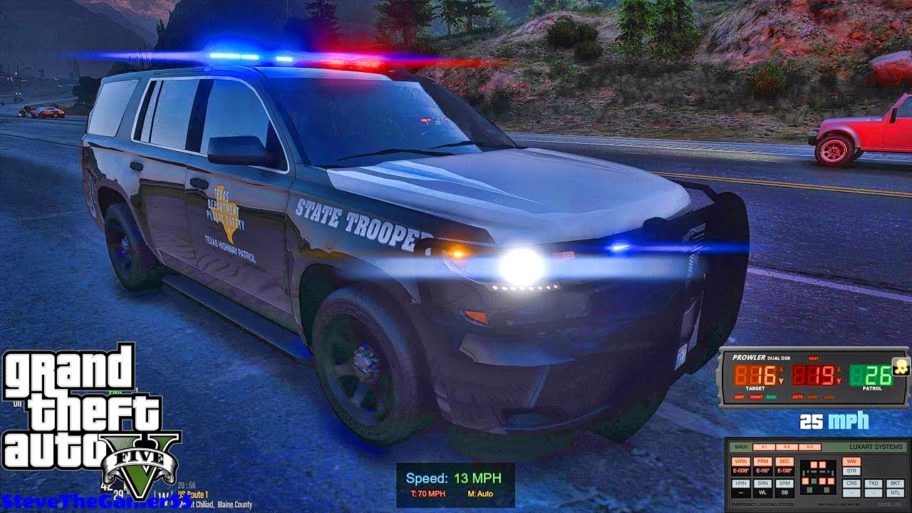Playing GTA 5 As A POLICE OFFICER Highway Patrol| Texas|| GTA 5 Lspdfr Mod| 4K