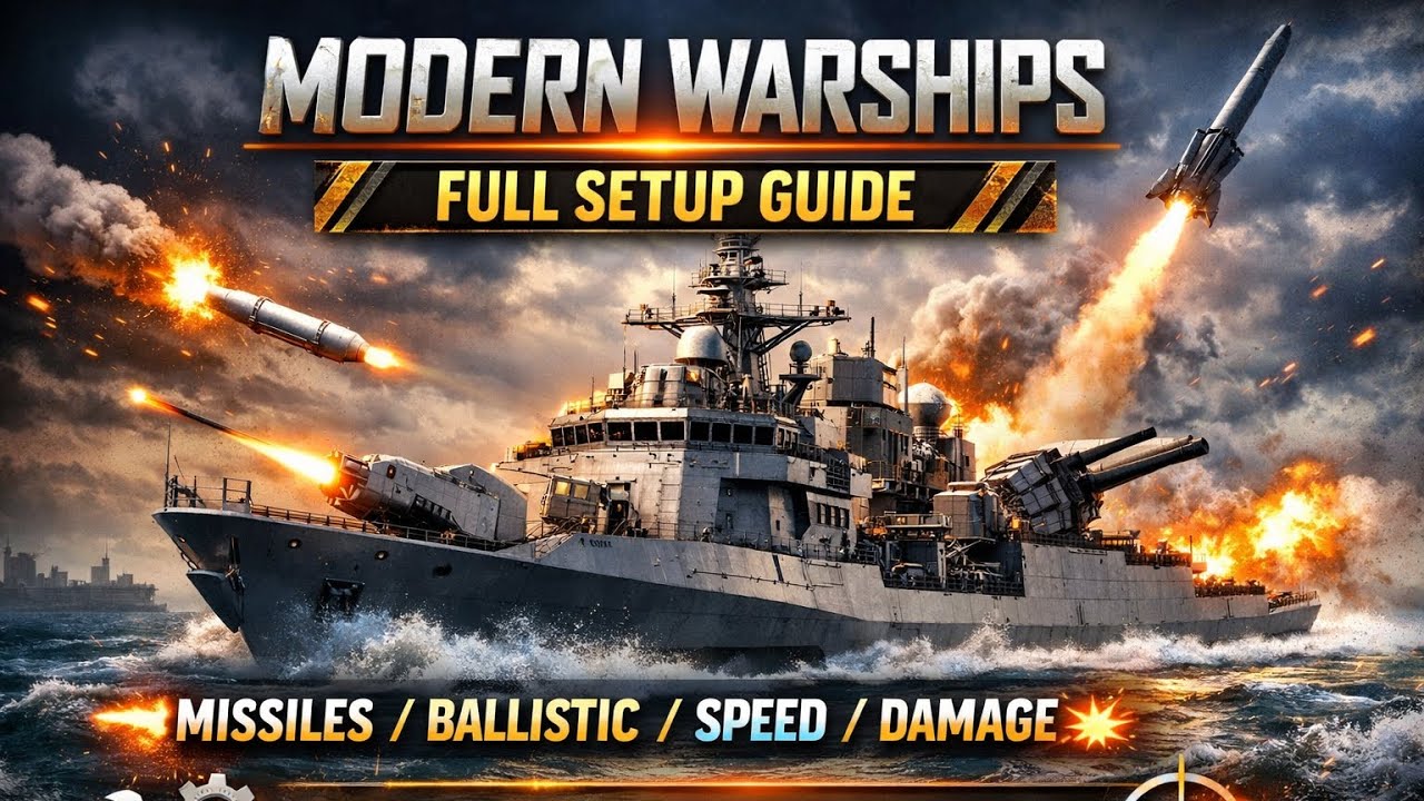 Modern Warships Full Setup Guide 🚀 | Missile, Ballistic, Speed, Damage & Ultimate Customization