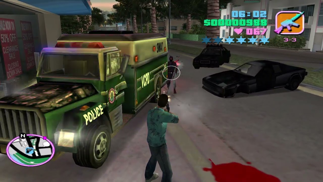 GTA  Vice City  CAUS CON POLICIAS