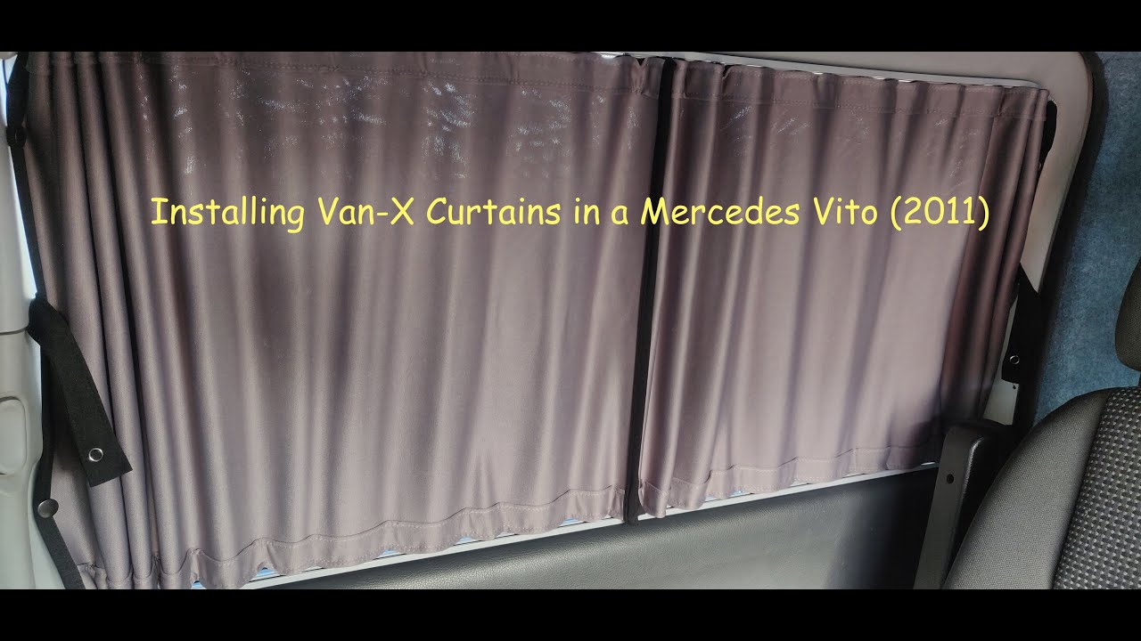Installing Van X curtains in Mercedes Vito
