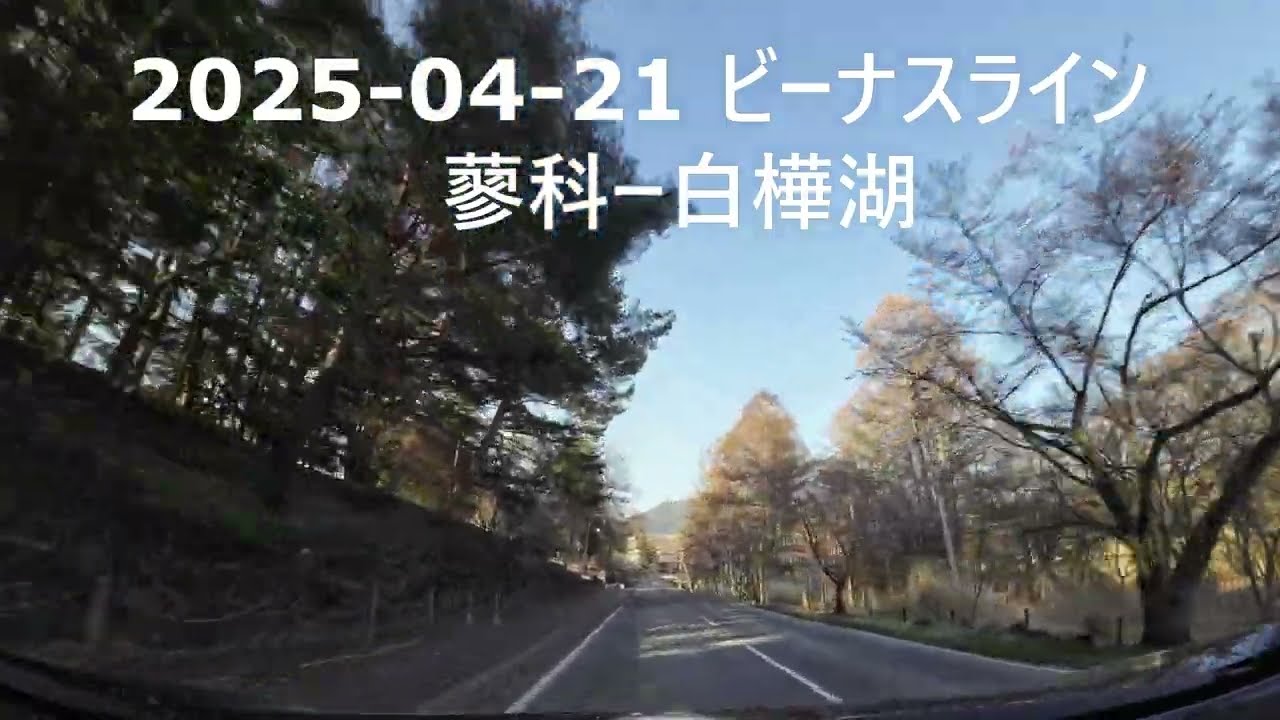 2025-04-21 ビーナスライン蓼科ー白樺湖