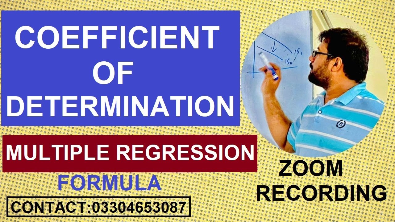 Formula of Coefficient of determination in multiple regression