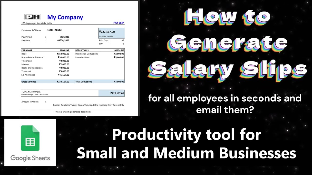 Salary Slip Generator and Emailer