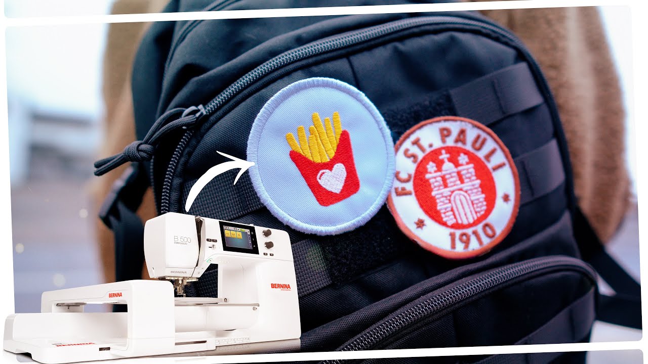 🧵 Klett Patches sticken mit der #Stickmaschine