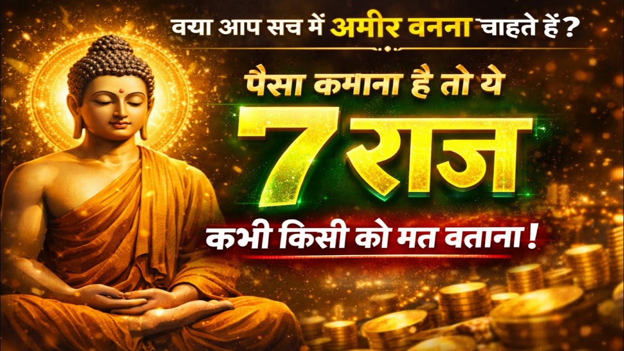 पैसा कमाना है तो ये 7 राज जान लो | Gautam Buddha की प्रेरक कहानी