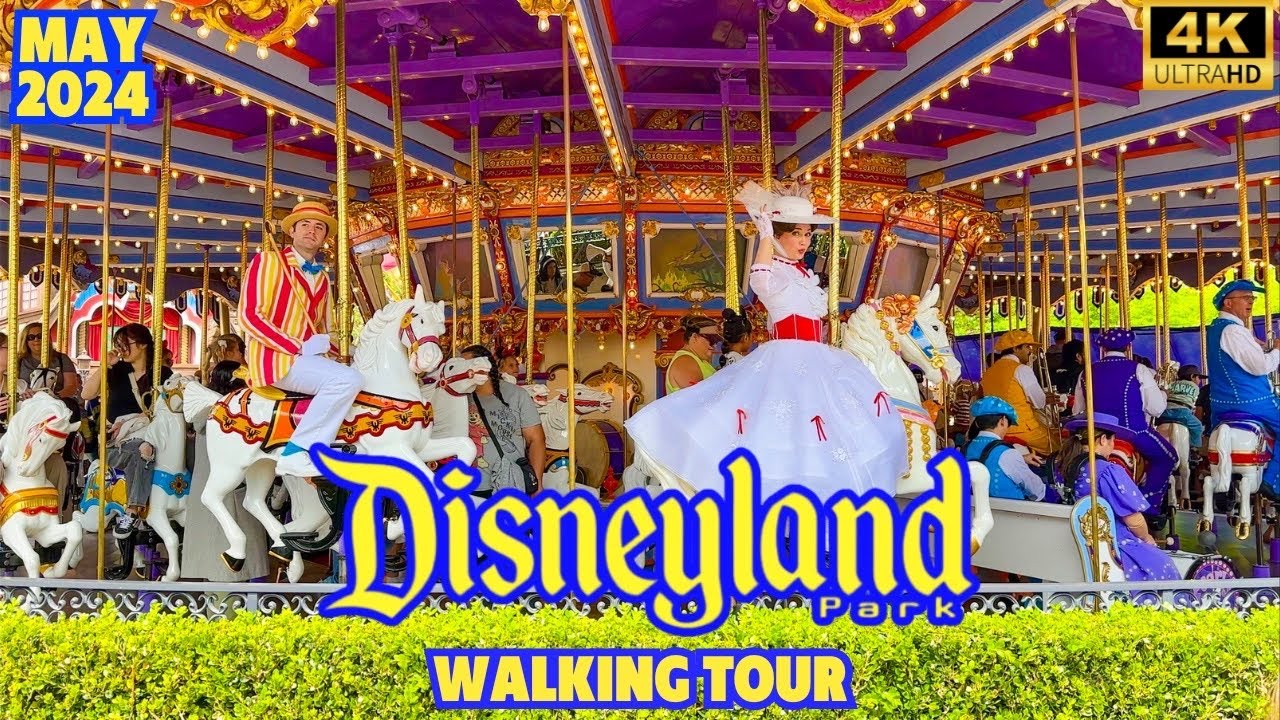 Disneyland Park Walkthrough May 2024 in 4K