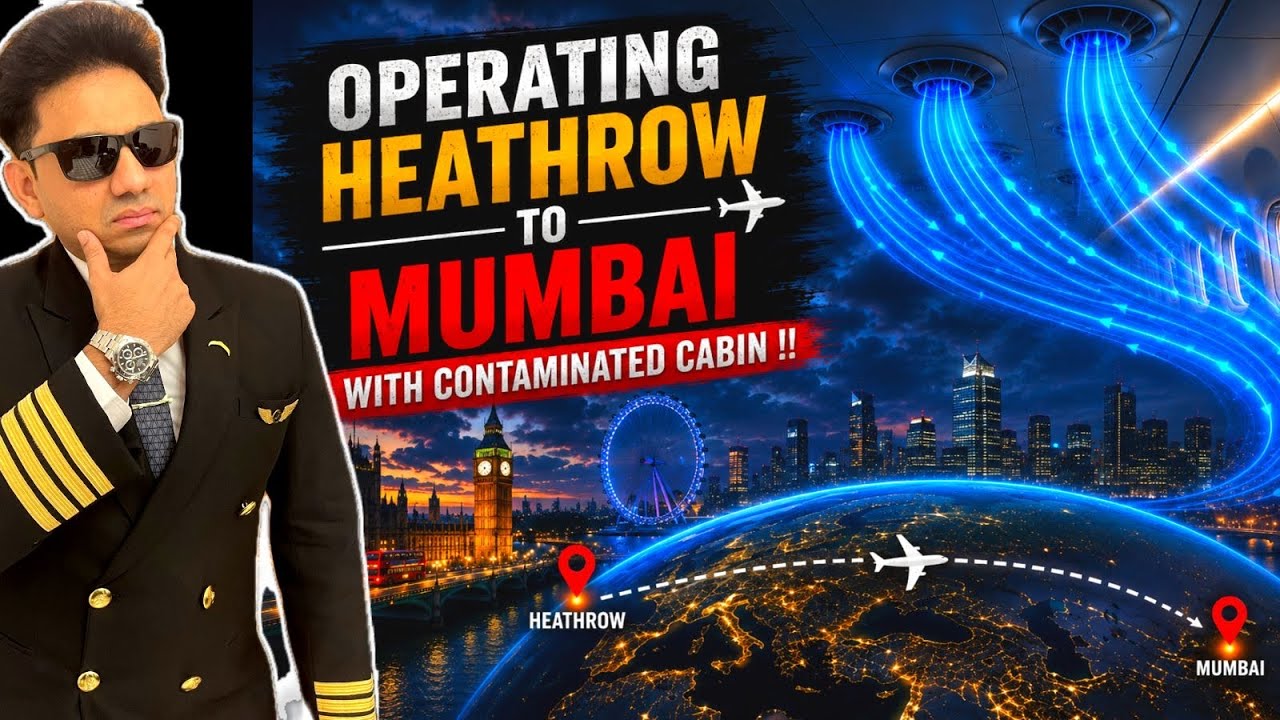 A DAY IN MY LIFE AS A PILOT | LONDON TO MUMBAI |  FULLY CONTAMINATED CABIN 🤮😖 |