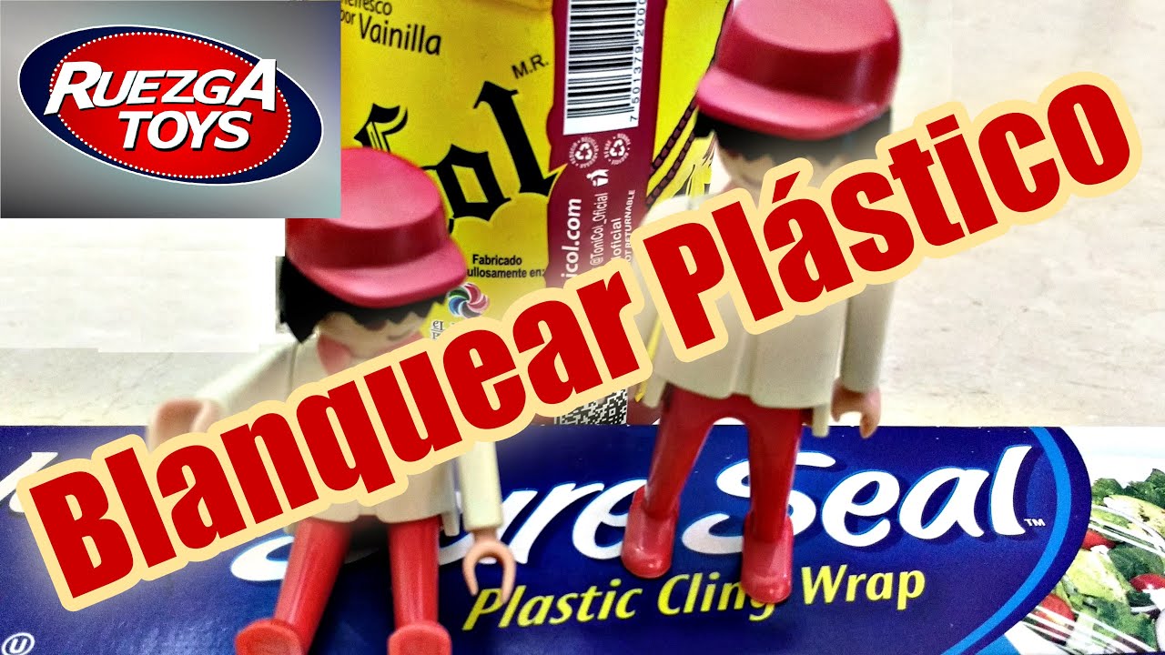Blanquear plástico con agua oxigenada peróxido de hidrogeno tutorial #restore #tutorial  #040