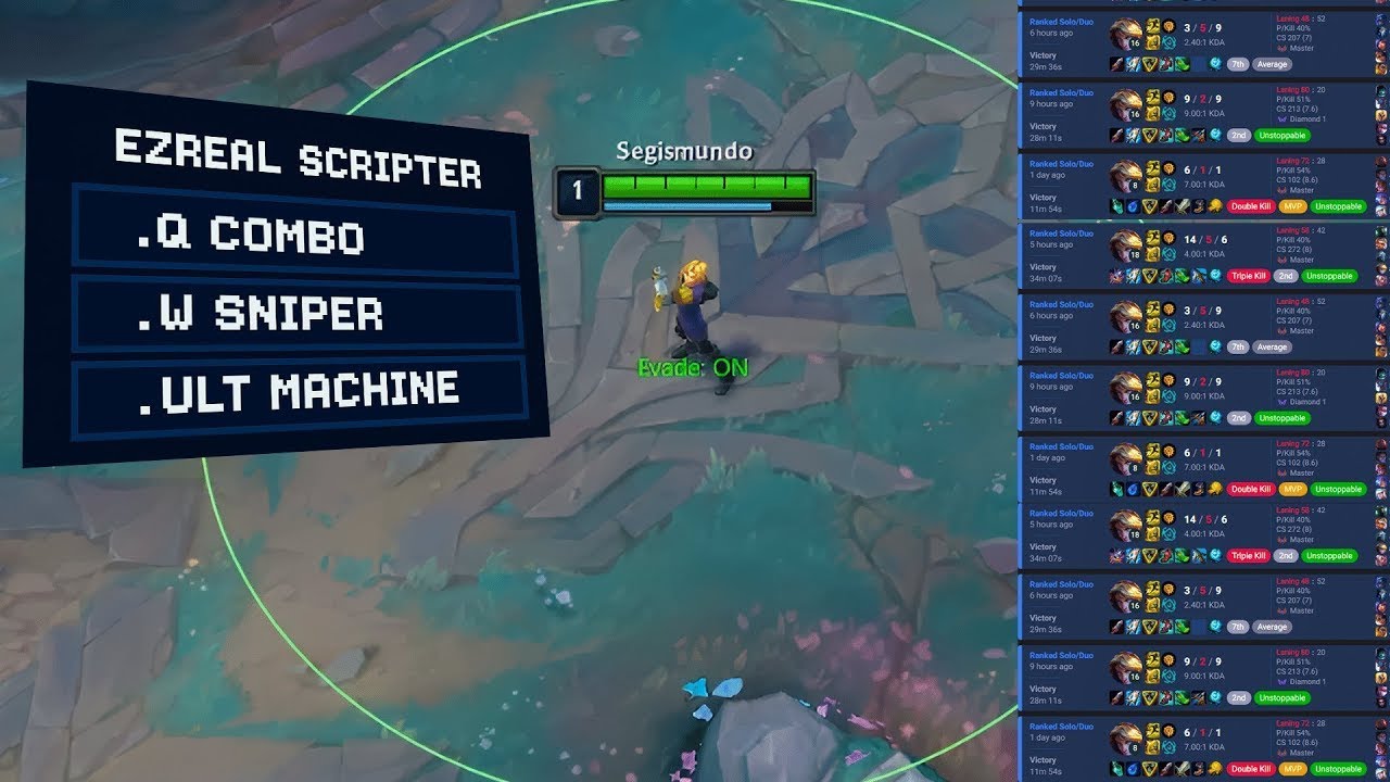 SCRIPTING EZREAL GOES FULL AIMBOT MODE 🎯 YOU CAN&rsquo;T DODGE THIS   KDA 20⧸7⧸12