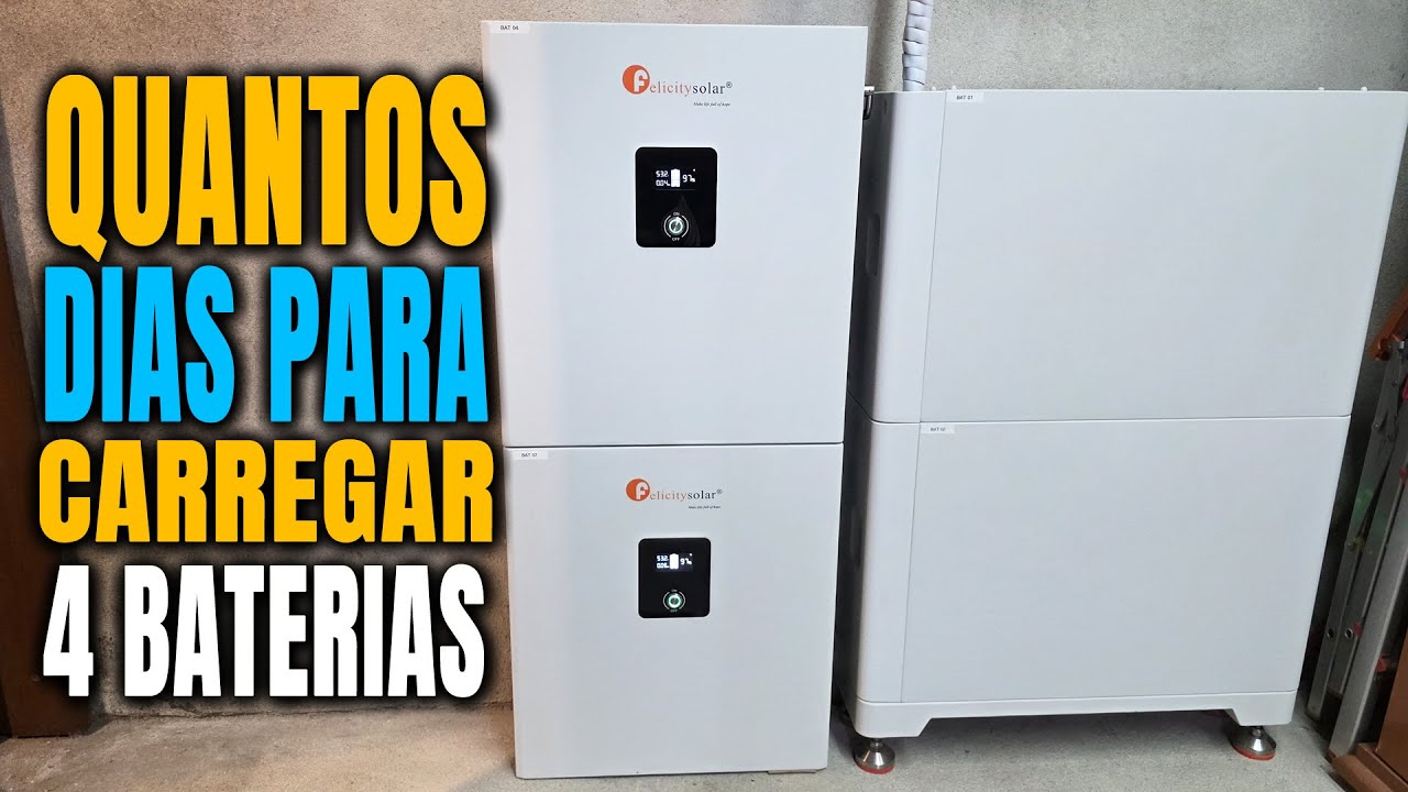 ⏰Quantos Dias para Carregar 4 Baterias 51.2V 20.48kWh 400Ah 100% Off Grid | Parte 7 | Eduardo Aquino