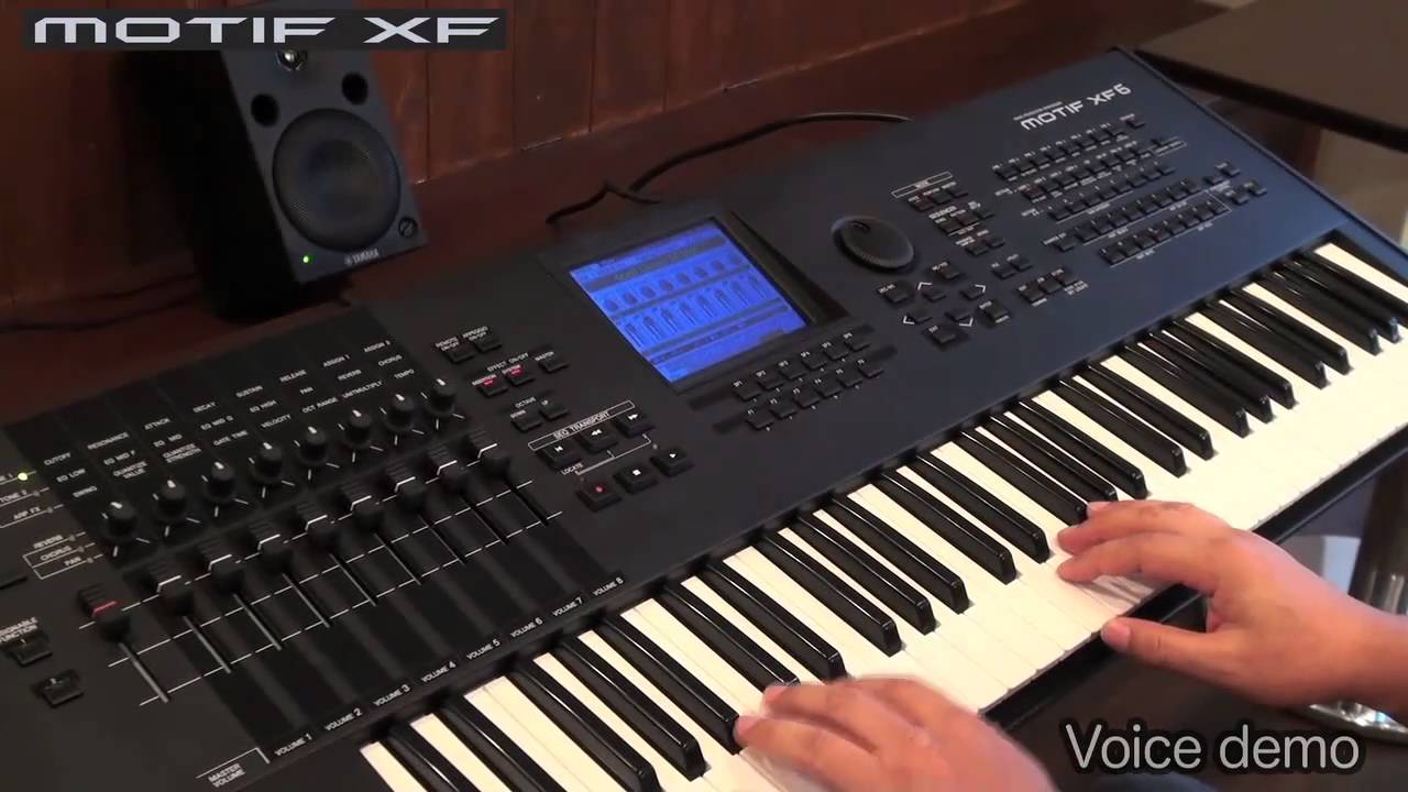 Демонстрационная версия YAMAHA MOTIF XF с 1/3 тембрами