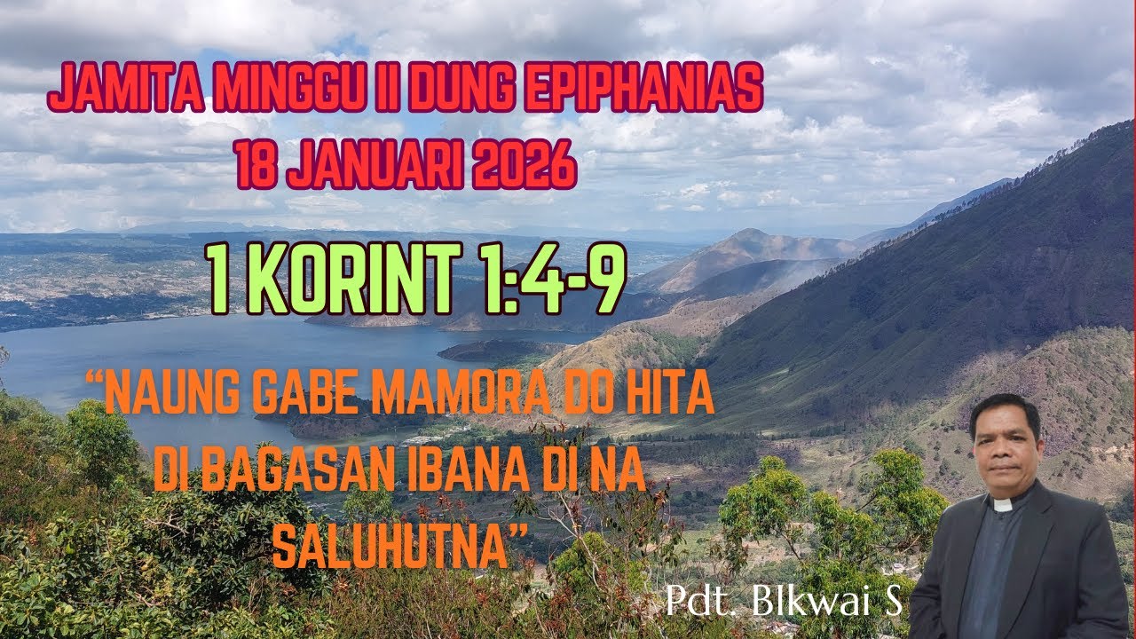 JAMITA MINGGU II DUNG EPIPHANIAS, 18 JANUARI 2026