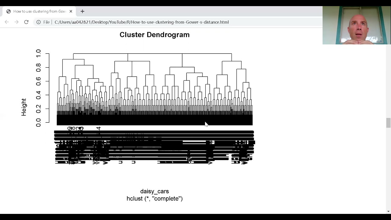 How to use clustering from Gower’s distance