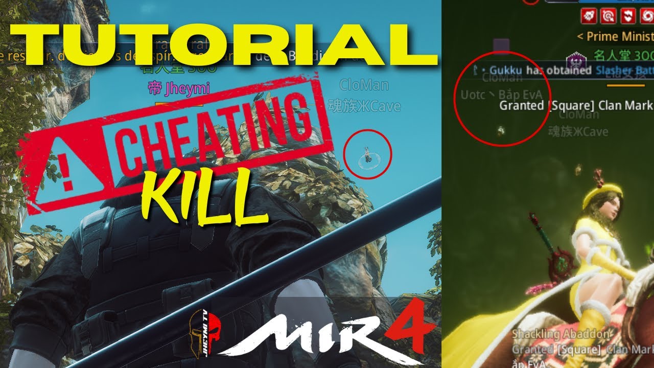 HOW TO KILL FLYING CHEAT / TUTORIAL #mir4global