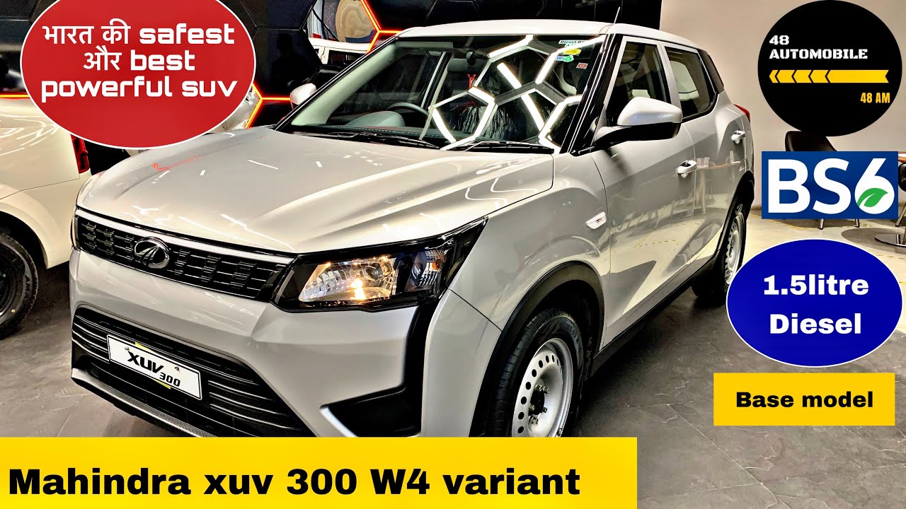 Mahindra XUV 300 W4 Diesel variant 2020 || most detailed walkaround video in हिन्दी|| silver color