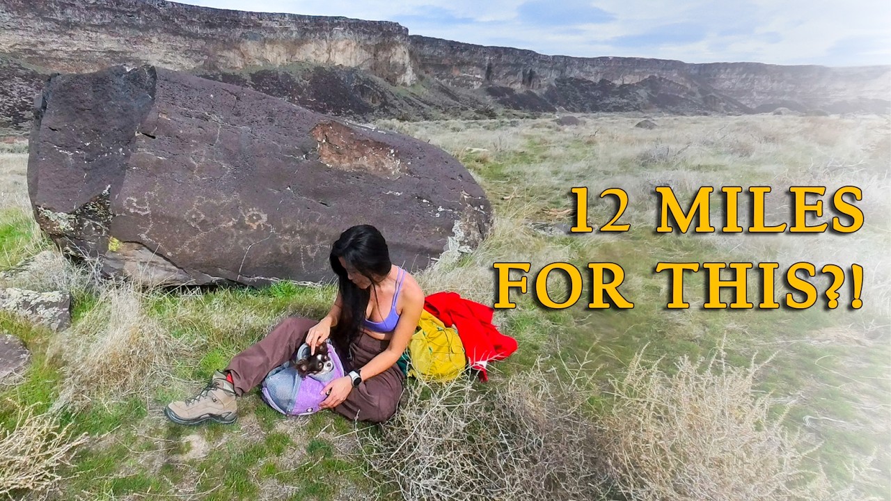12 Mile Hike to Hidden Petroglyphs in Idaho | Snake River Canyon Adventure