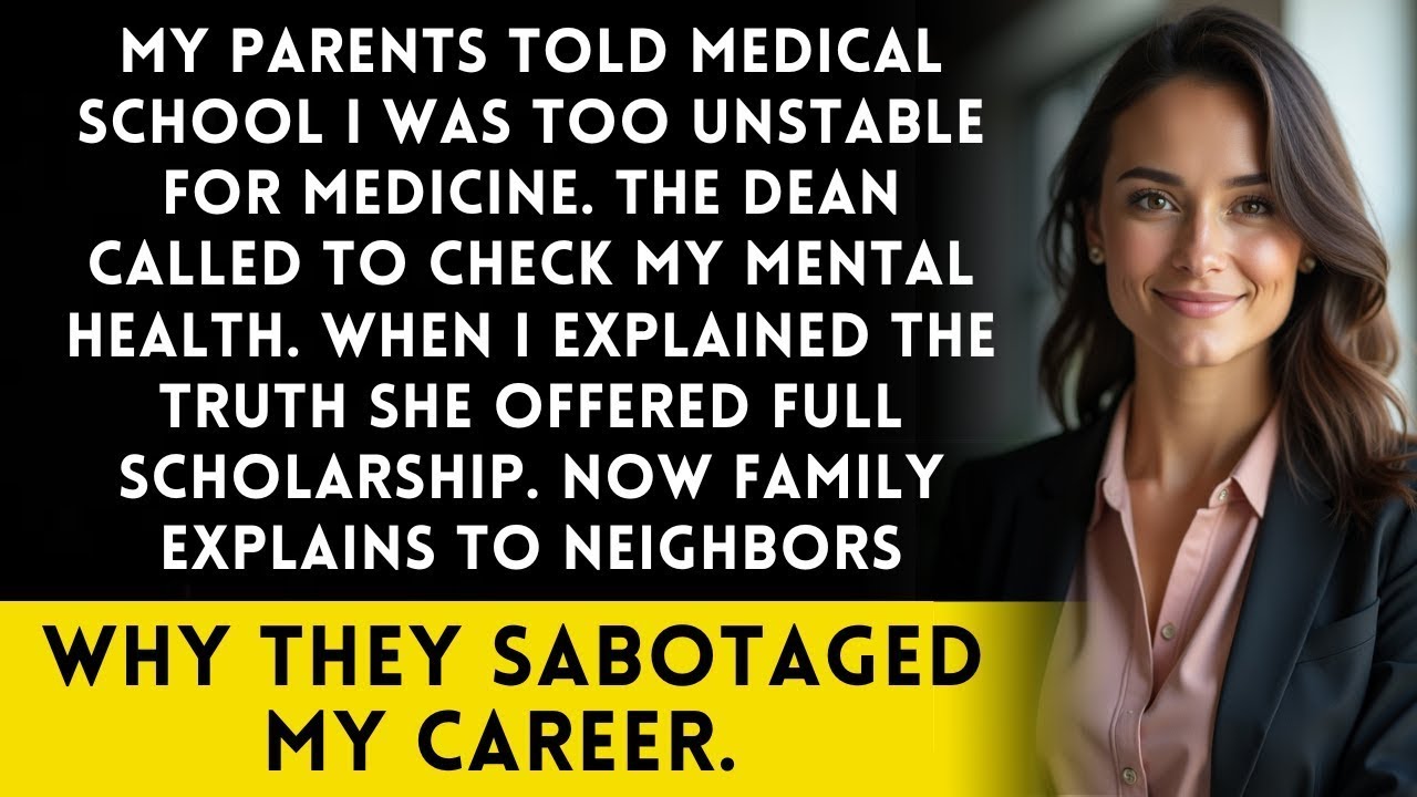 Family Told Medical School I Was Unstable - Dean Offered Full Scholarship