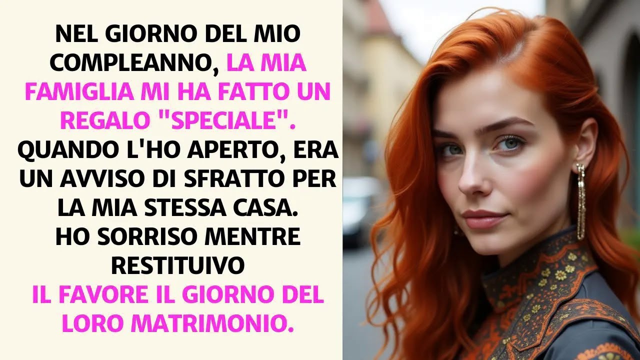 Nel mio compleanno, la famiglia mi sfratta. Sorrido mentre ricambio il favore...