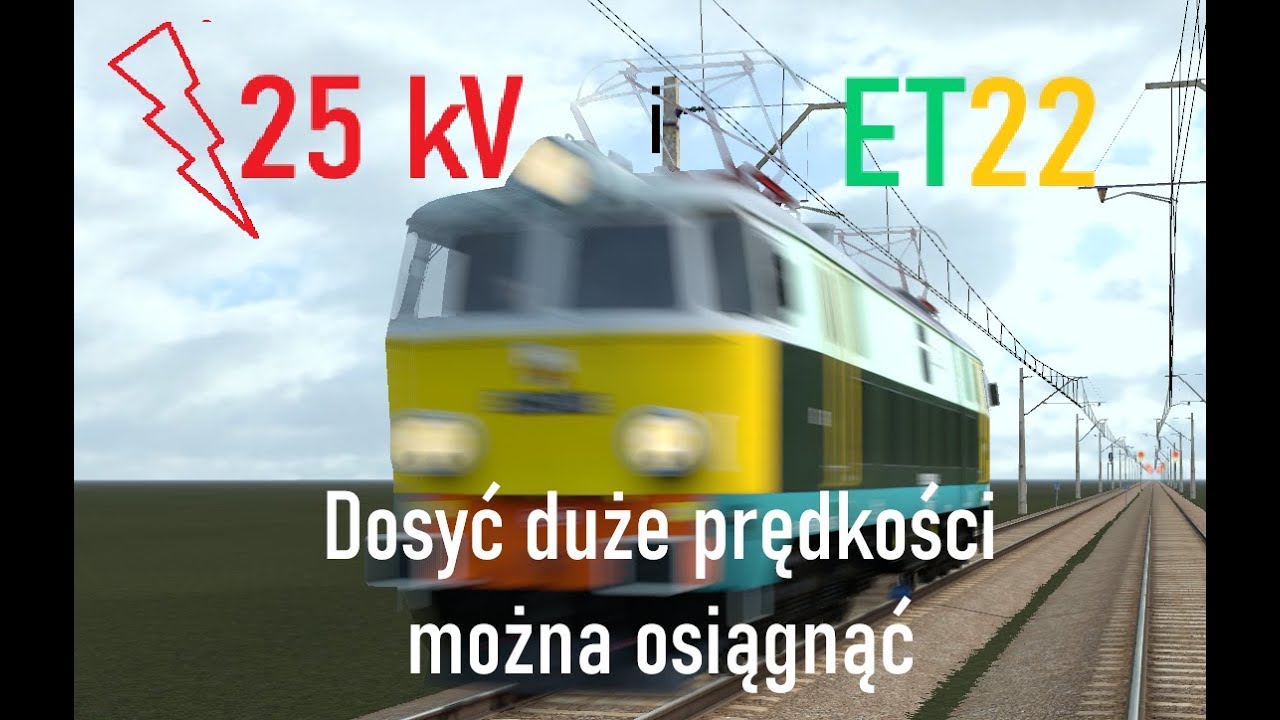 ET22 MaSzyna | Wielkie prędkości Związane ze wstawianiem polskiego taboru pod 25kV Druty.